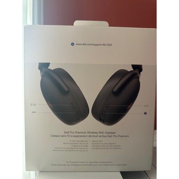 Dell WL7024 Pro Premium Wireless ANC Headset NEW - Picture 2 of 4